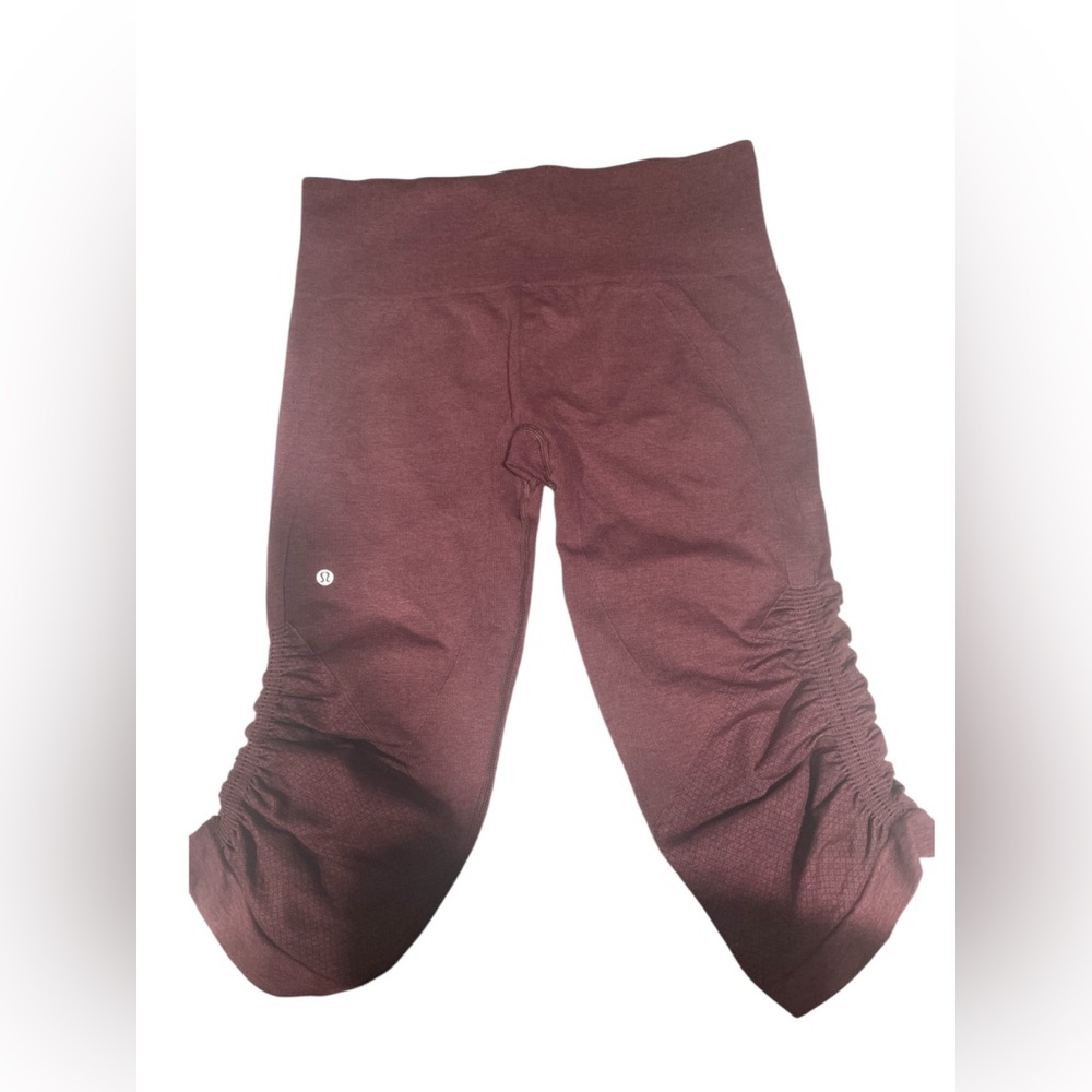 Lululemon Athletica Burgundy Capris